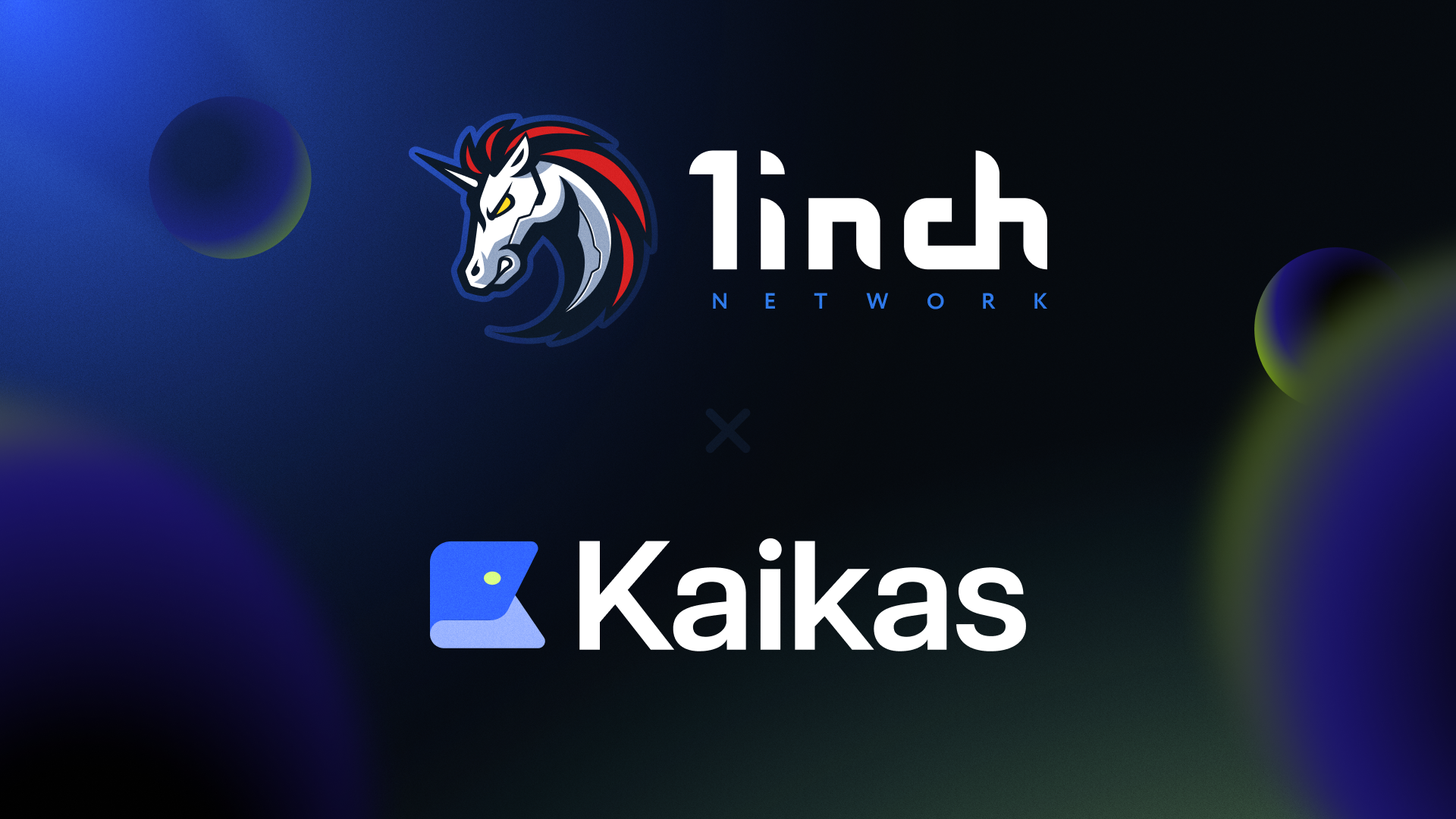 1inch 宣布集成 Klaytn 生态下的 Kaikas 钱包